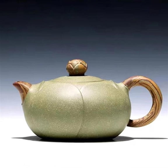 1Pcs 300ml Chinese Handmade Tea Pots Clay Teapot For Kongfu Tea Lotus Zisha Segment Mud Xishi Yixing Purply
