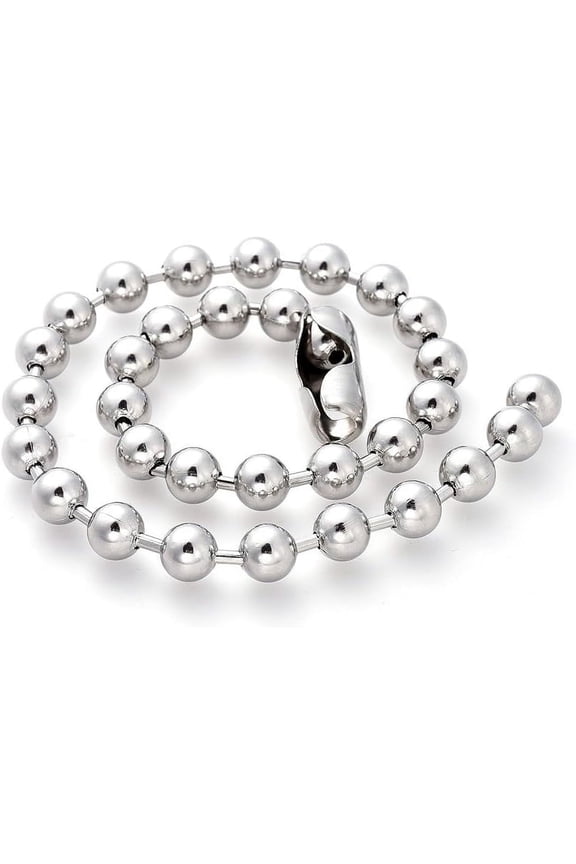 1Pcs 304 Stainless Steel Ball Chain Necklaces Minimalist Chain Necklace Choker