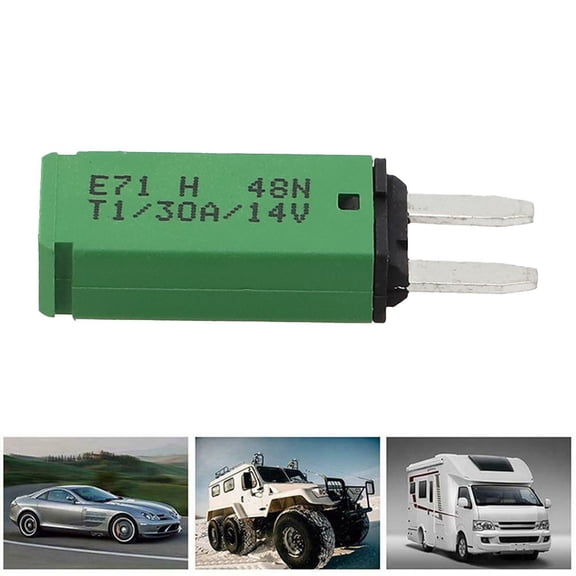 1Pcs 30A Mini Circuit Breaker Blade Fuse Automatic Resetting Car Ship 12V 24V