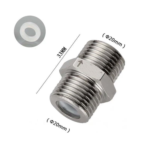 1Pcs 33Mm Check Valve Bucket Anti Backflow Check Valve One-Way Valve Water Pipes Check Valve Coppers