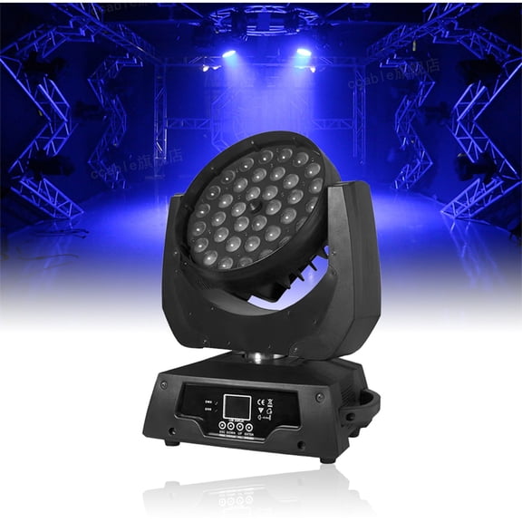 1Pcs  36x12W LED Screen Led Wash Zoom 4In1 Moving Head Light DMX512 Control for Wedding Christmas