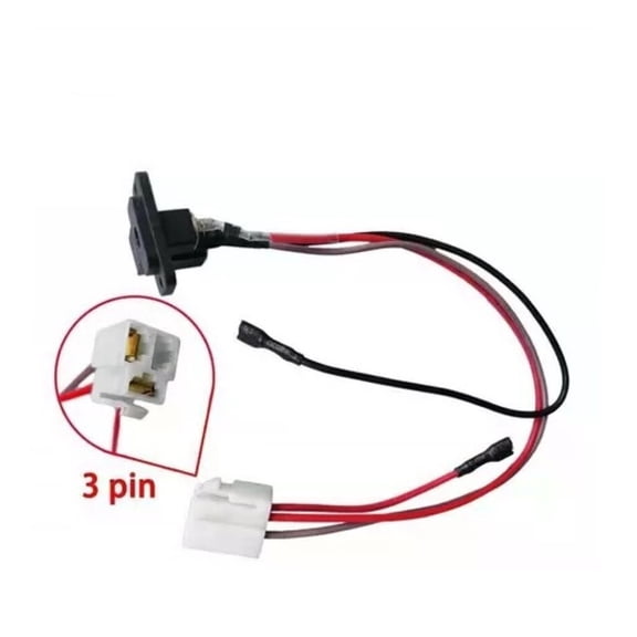 1Pcs 3Pin Children'S Electric Car Charging Interface Charger Socket Suitable For 6/12/24V 3-Hole Charging Port Cable Power Tool