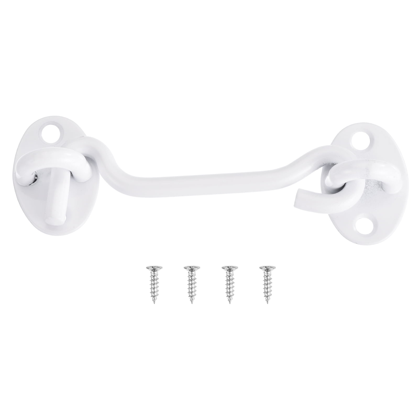 Wideskall Zinc Plated Wire Gate Hook and Eye Latch with Spring Lock Pack of 4 Walmart