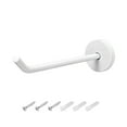 thumbnail image 1 of 1Pcs, 5.6" Wall Mounted Hook Robe Hook Single Towel Hanger Stainless Steel White, 1 of 3