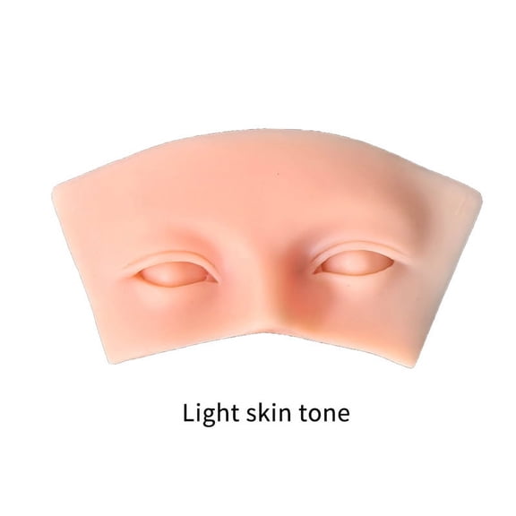 1Pcs 5D Eyebrows Lashes Extension Training Practice Head Soft Grafted Eye Mannequin Model Silicone Skin Face Makeup Tools