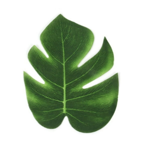 1Pcs 6'' Large Artificial Tropical Palm Leaves, Faux Safari Leaves Monstera Fake Leaves, Hawaiian Luau Party Jungle Beach Theme Decorations for Birthday Party Safari Table Decorations Supplies