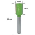 thumbnail image 1 of 1Pcs 6mm Shank Single Double Flute Straight Router Bit For Woodworking, 1 of 6
