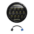 thumbnail image 1 of 1Pcs 7 inch Car Motorcycle LED Headlight 200W 6000K IP67 Waterproof DRL/Low Beam/High Beam 7'' Round LED Headlamp, 1 of 8