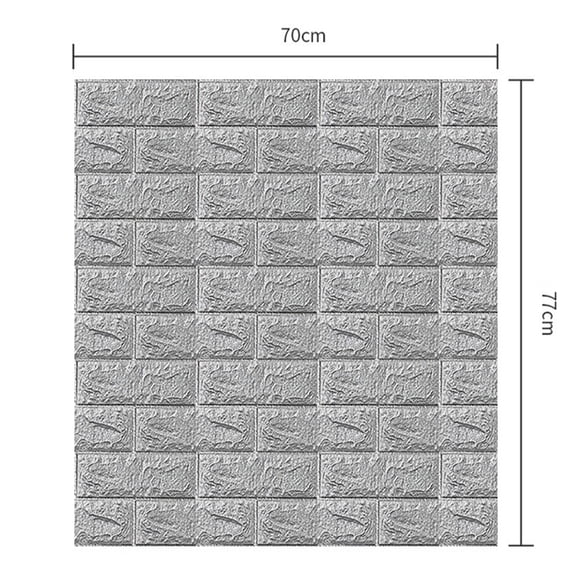1Pcs 70X77Cm 3D Brick Pattern Wall Stickers Adhesive Foam Brick Panel Waterproof Living Room Wallpapers Backgroun Home Decor