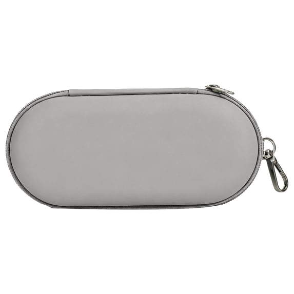 1Pcs 7In Glasses Case, Eyeglasses & Sunglasses Organizer with Clip Zipper Closure for Travel Storage Box Grey