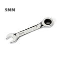 thumbnail image 1 of 1Pcs 8-19mm 72 Tooth Short Handle Ratchet Socket Wrench Spanner Auto Repair Tool, 1 of 1