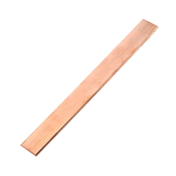 Uxcell 1 Pcs 8" x 1" Copper Flat Bar 1/8" Thickness for Grounding Systems Architectural Projects