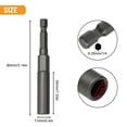 thumbnail image 1 of 1Pcs 80mm Length 1/4" Hex Drivesocket Impact Nut Bolt Drill Bits, 1 of 4