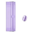 thumbnail image 1 of 1Pcs A4 Paper Cutter Slicer,3.46x10.62 Inch Paper Trimmer Scrapbooking Tool Supplies with Security Safeguard and Side Ruler, Portable Paper Slicer for Craft Paper, Label, Photo, Cardstock(Purple), 1 of 5
