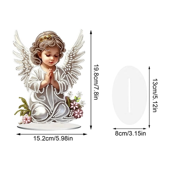 1Pcs Abstract Angel Shining Wing 3D Diamond Art Painting by Number Kits for Adults DIY Paint with Full Drill Round Diamond Gems Painting Art Craft for Home Wall Decor 7.8x5.98 in