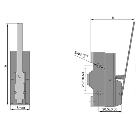 1Pcs Ac 380V Dc 220V 10A Push Plunger Actuated Momentary Limit Switch Lxw5-11M Lxw5-11N1