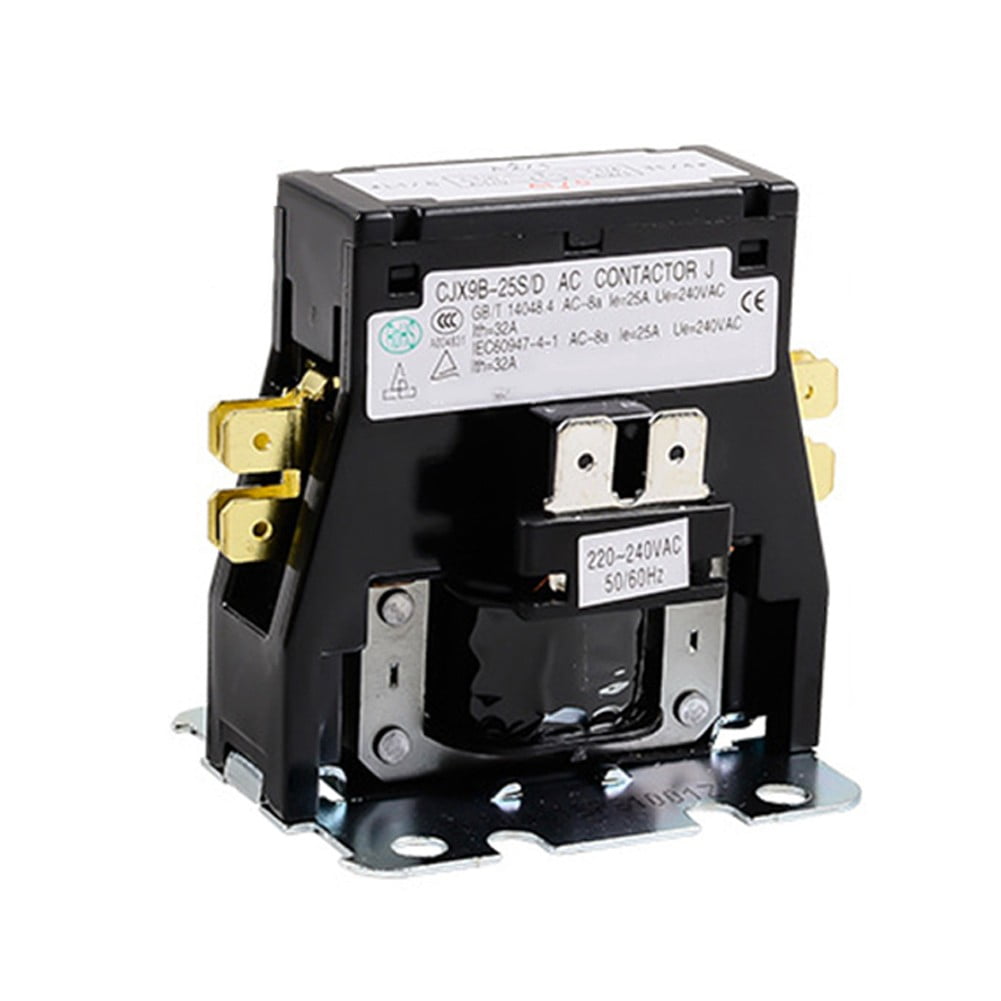 1Pcs Ac Contactor for Air Conditioner, Single Pole Relay Cjx9B/25S/D ...