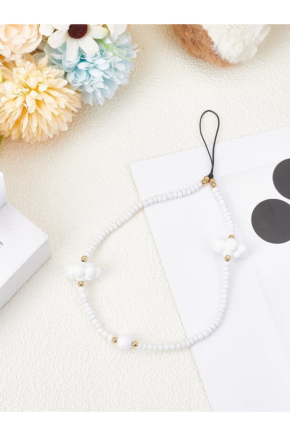 1Pcs Acrylic Cloud Mobile Straps Phone Charms Straps for Women Camera Keychain Pendant Decor 222mm Acrylic