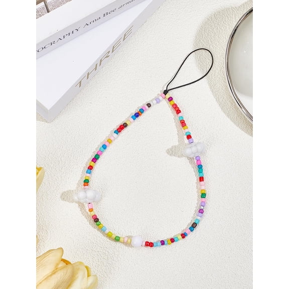 1Pcs Acrylic Cloud Mobile Straps Phone Charms for Women Camera Keychain Pendant Decor 222mm Acrylic