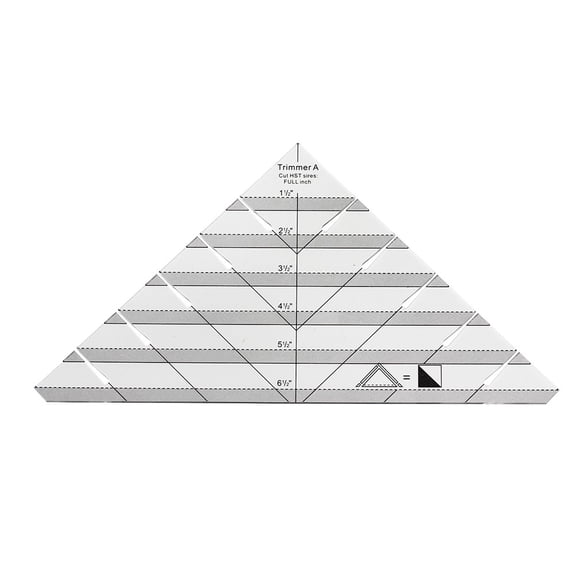 1Pcs Acrylic DIY Sewing Ruler Triangular Patchwork Ruler Multifunctional Premium Quilting Triangular Cutting Fabric Tool
