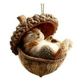 thumbnail image 1 of 1Pcs Acrylic Forest Animal Ornaments, Rustic Woodland Christmas Tree Hanging Decor, Cute Animal Forest Nature-Themed Acorn Decorations for Animal Lovers Gift, 1 of 6