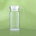 thumbnail image 1 of 1Pcs Acrylic Pitcher 28 Oz Oeh Unbreakable Plastic Pitcher Clear Plastic Pitcher with Lid Bpa-Free Heat-Resistant Small Plastic Water Pitcher for Tea Sangria Lemonade Juice Milk Stripe, 1 of 10