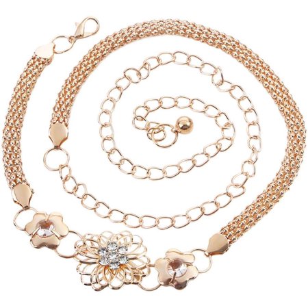 1Pcs Adjustable Metal Women Waistband Elegant Waist Chain Belts Gold Long Tassel Waistband Trendy Lady Belts Body Belly Chain for Dress[g169]