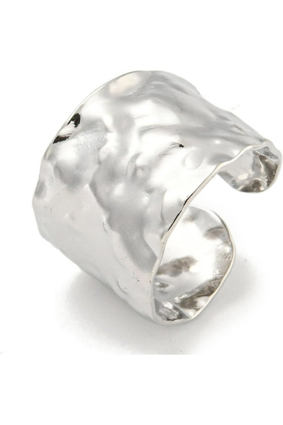 1Pcs Adjustable Wide Band Ring for Women Open Band Ring for Anniversary Birthday Valentine's Day Trendy Gift