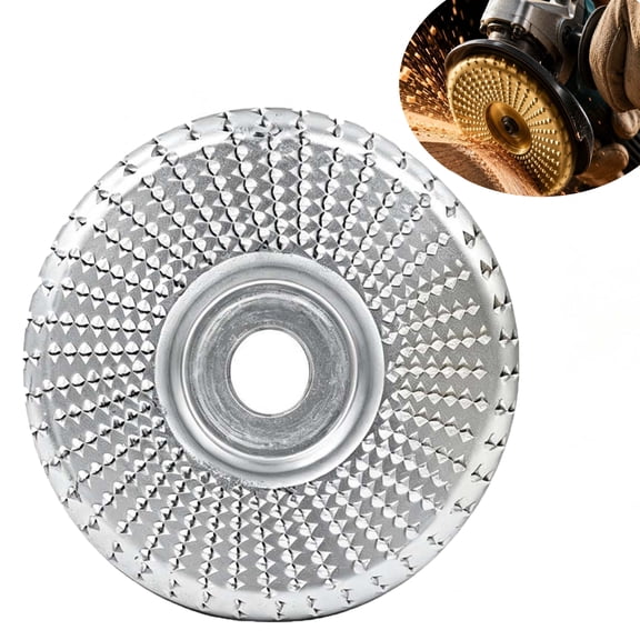1Pcs Angle Grinder Sanding Disc for Angle Grinder, Flat Curve Inclined Carbon Steel Shaping Wheel Attachments for Wood Sanding Polishing and Surface Finishing