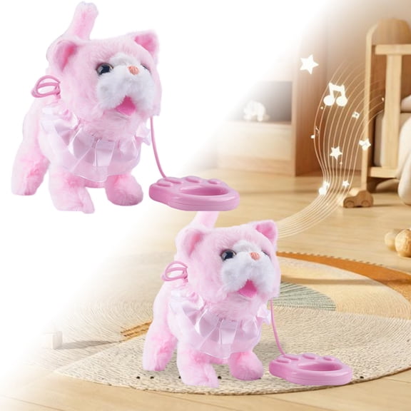 1Pcs Animal Cat That Can Meow Walk And Imitate Sounds. Children's .Electronic Cat