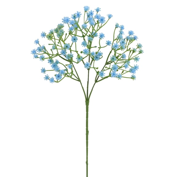 1Pcs Artificial Baby'S Breath Flowers, Plastic Gypsophila Bouquet for Wedding Table Decor, Fake Flower Stems for Centerpiece Home Diy Crafts, All-Weather Greenery, 24X8In (Blue)