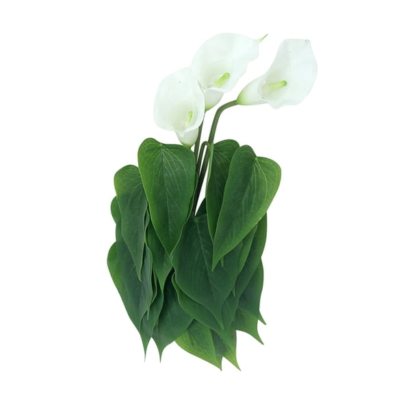 1Pcs Artificial Calla Lily Flowers,Calla Lilies Artificial Flower,Fake Latex Flowers for DIY Bridal Wedding Bouquet Party Home Decor,Artificial Lilies,Fake Lillies,Fake Bonsai Flowers,White(No Vase)