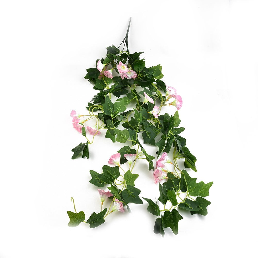 1Pcs Artificial Fake Hanging Silk Flowers Vine Plant Garden Decor