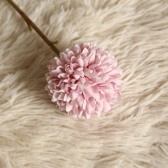 1Pcs Artificial Flowers Pink Dandelion Fake Flowers Bridal Wedding Bouquet for Home Office Party Wedding Decoration,28.5IN