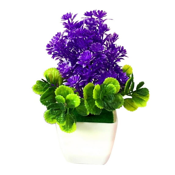 1Pcs Artificial Plants Odorless Colorfast Plastic Artificial Potted Plants for Home Decoration