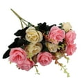 thumbnail image 1 of 1Pcs Artificial Rose Bouquet,Dusty Rose Silk Flowers with Greenery,Fake Roses Arrangement for Wedding Centerpieces,Home Decor & Party Tables(F), 1 of 8