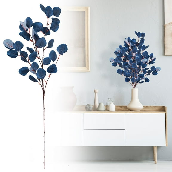 1Pcs Artificial fall branches Eucalyptus Leaves Eucalyptus Stems Branches for vases Floral Arrangement Decoration, Artificial Plant Farmhouse Indoor Home Wedding Decor