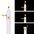 thumbnail image 1 of 1Pcs Automatic Candle Extinguisher Snuffer, Gold Swedish Candle Snuffer Ring Set, Metal Clip On to Extinguish Candle Flames, Unique Auto Candle Accessories, 1 of 7