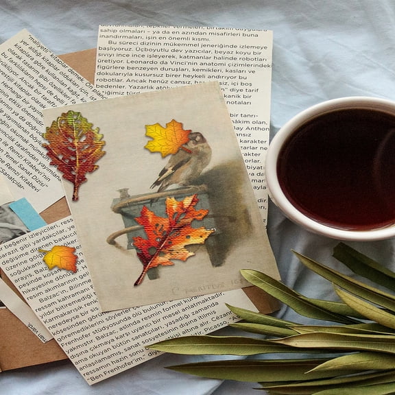1Pcs Autumn Theme Decorative Embossing Card Leaf DIY Embossing Stencil Cutting Dies Metal Stencils 108x157x0.8mm