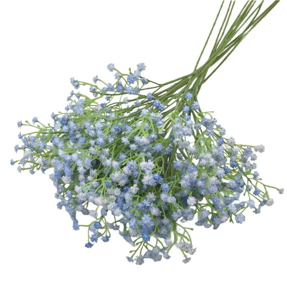 1Pcs Baby Breath Artificial Flowers Fake Babys Breath Flowers Bulk Realistic Artificial Flowers Bouquet Flores Artificiales Party Decoracion for Wedding Party Home Decoration,Light Blue,20.47*9Inch