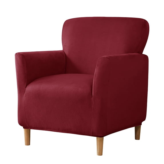 1Pcs Banquet Armchair Slipcover Stretch Chair Covers 1-Piece Armchair Sofa Covers Soft Arm Chair Cover Removable Washable Single Couch Covers Furniture Protector for Living Room Non Slip