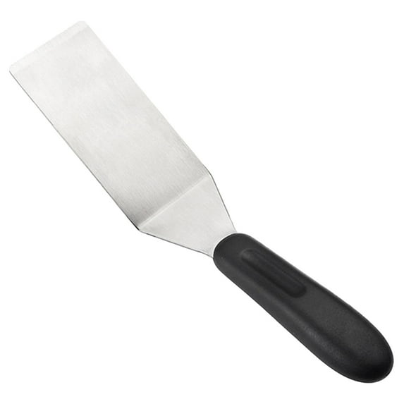 1Pcs Basiess Small Metal Spatula for Pancakes and Eggs - Stainless Steel Turner with Thin Flexible Edge for Flipping Desserts Cookies Serving from Small Pan (Clear)