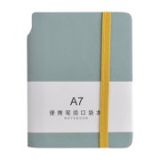 1Pcs Beauos Pocket Notebook with Pen Holder and Elastic Strap, Portable Small Journal for Business Travel and Daily Writing