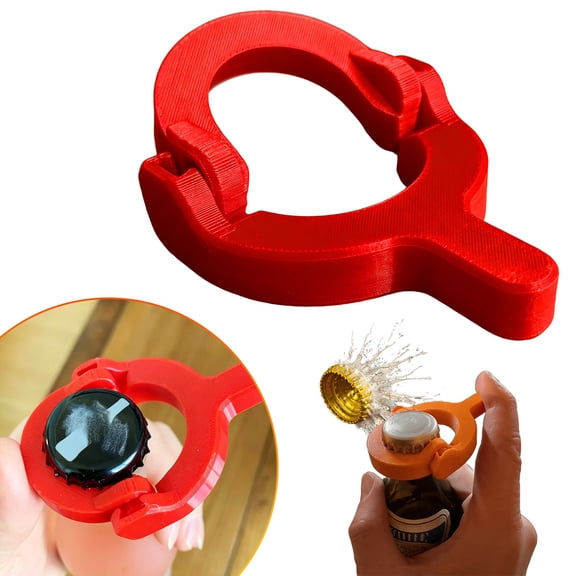 1Pcs Beer Bottle Opener, Multifunctional Bar Tool, Durable Handheld Cap Remover for Soda Beverage Bottles, Grip Kitchen Bar Accessories for Home Bar's Party Restaurant
