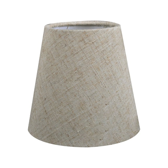 1Pcs Beige Cloth Lamp Shades - 3.5" Top x 5.5" Bottom x 5.1" Height, Small Fabric Barrel Lamp Shade for Table Lamp, Wall Sconce & Home Decor