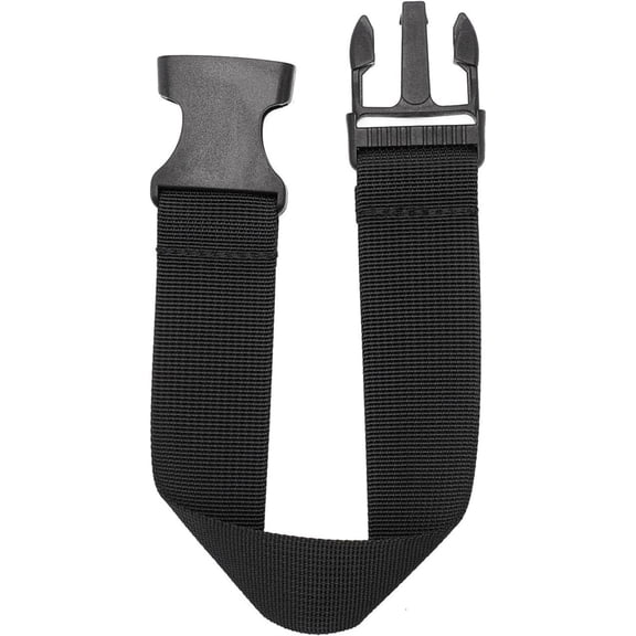 1Pcs Belt Extender for Fanny Pack, Nylon Strap Extension Clip for Waist Bags, Portable Simple Fashionable Add Extra Length for Comfortable Fit, 1X14In (Black1)