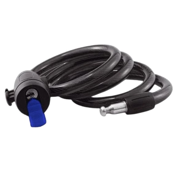 1Pcs Bike Lock Heavy Duty Anti Theft, Bicycle Chain Lock Cable with Mounting Bracket and 2 Keys, Security Lock for Road Bike Mountain Bike Motorcycle Gate Fence Grill 0.4x35.4 Inch Black
