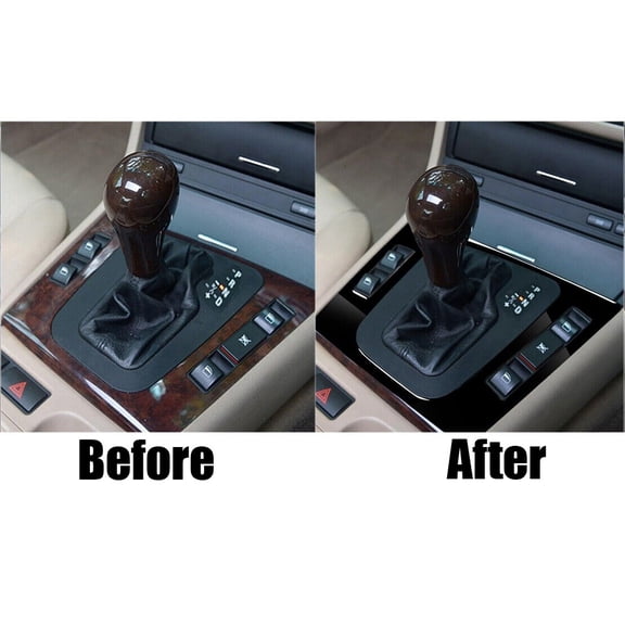 1Pcs Black Abs Rhd Car Gear Shift Panel Frame Cover Trim For Bmw 3 Series E46 1998-2005 Direct Replacement Car Accessories Rhd Fangkenuo