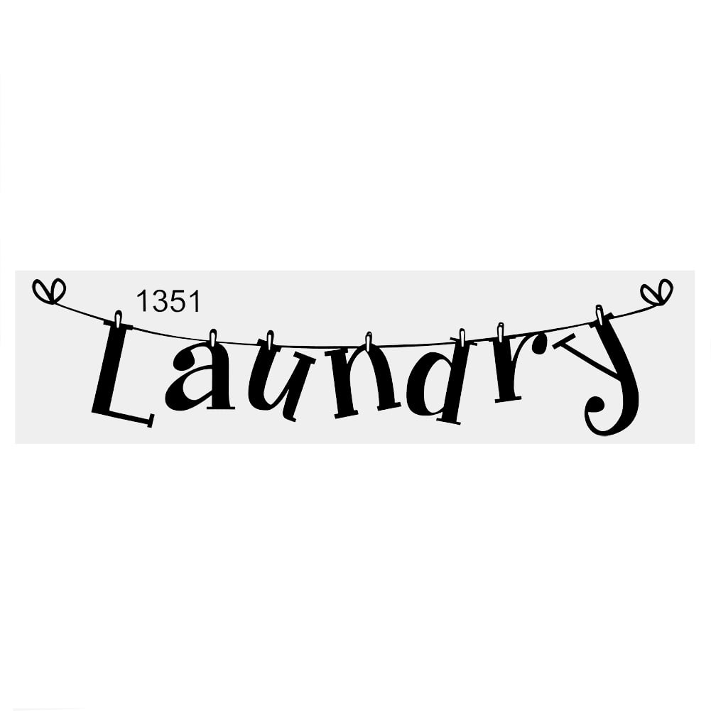 1Pcs Black Wall Stickers Pvc Wall Sticker Laundry Quote Vinyl Art Decal