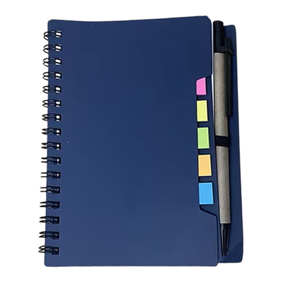 1Pcs Blue Lined Spiral Notebook, Small Notepad and Pen Steno Pads, Lined Notepad Pocket Notebook for Business Office Supplies, 6X5In